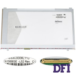 Матрица 15.6 N156BGE-L52 (1366*768, 40pin, LED, SLIM(без доп. панели !!!), глянец, разъем слева внизу) для ноутбука (renew)