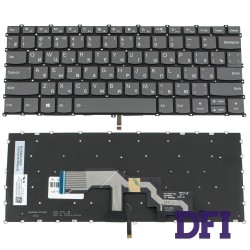 Клавіатура для ноутбука LENOVO (IdeaPad: S540-13 series) rus, onyx black, без фрейма, підсвічування клавіш