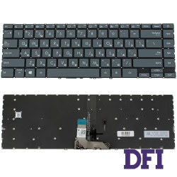 Клавіатура для ноутбука ASUS (UX425 series) rus, black, без фрейма, підсвічування клавіш