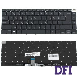 Клавиатура для ноутбука ASUS (UX5400), rus, black, без фрейма, подсветка клавиш