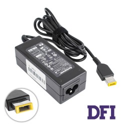 Блок живлення для ноутбука LENOVO 20V, 2.25A, 45W, USB+pin (Square 5 Pin DC Plug), black (ADLX45NLC2A) (без кабеля!)