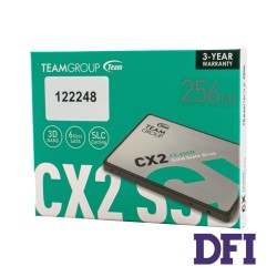 Жесткий диск 2.5 SSD  256Gb Team CX2 Series, T253X6256G0C101, 3D TLC, SATA-III 6Gb/s, зап/чт. - 430/520мб/с