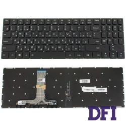 Клавіатура для ноутбука LENOVO (Legion: Y540-15) rus, black, без фрейму, підсвічування клавіш (оригінал) (black bezzel)