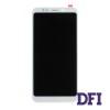 Дисплей для смартфона (телефона) Xiaomi Redmi 5 Plus, white (в сборе с тачскрином)(с рамкой)