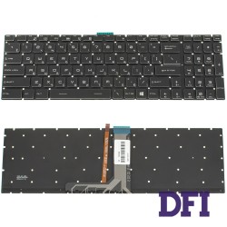  Клавиатура для ноутбука MSI (GV62, GT62) rus, black, без фрейма, без подсветки  (ОРИГИНАЛ)