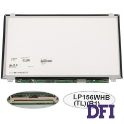 Матриця 15.6 LP156WHB-TLB1 (1366 * 768, 40pin, LED, SLIM (вертикальні вушка), глянсова, роз'єм справа внизу) для ноутбука (renew)