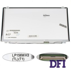 Матриця 15.6 LP156WH3-TLT1 (1366 * 768, 40pin, LED, SLIM (вертикальні вушка), глянсова, роз'єм справа внизу) для ноутбука (renew)