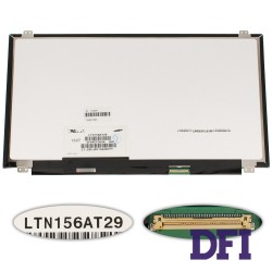 Матриця 15.6 LTN156AT29 (1366 * 768, 40pin, LED, SLIM (вертикальні вушка), глянсова, роз'єм справа внизу) для ноутбука (renew)