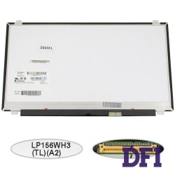 Матрица 15.6 lp156wh3-TLa2 (1366*768, 40pin, LED, SLIM(вертикальные ушки), глянец, разъем справа внизу) для ноутбука (renew)