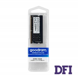 Модуль памяти SO-DIMM DDR4 16GB 3200MHz PC4-25600 Goodram, 1.2V,  CL22 (GR3200S464L22S/16G)