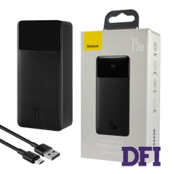 Универсальная мобильная батарея Baseus Bipow Digital Display Power bank, 30000mAh, 15W, Black (PPDML-K01)