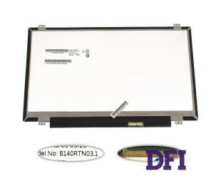 УЦЕНКА! Матрица 14.0 B140RTN03.1 (1600*900, 40pin, LED, SLIM (вертикальные ушки), матовая, разъем справа внизу) для ноутбука