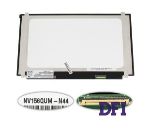 Матриця 15.6 NV156QUM-N44 (3840*2160, 40pin(eDP, 300cd/m2, 16.7M 72% NTSC, IPS), LED, SLIM(вертикальні вушка), матова, роз'єм справа внизу) для ноутбука
