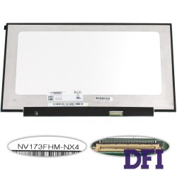 Матрица 17.3 NV173FHM-NX4 (1920*1080, 40pin(eDP, IPS, 144HZ, 250cd/m2, 16.7M, 45% NTSC), LED, SLIM(без планок и ушек), матовая, разъем справа внизу) для ноутбука