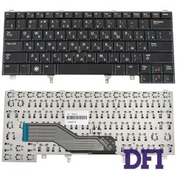 Клавиатура для ноутбука DELL (Latitude: E5420, E6320, E6330, E6430) rus, black, без джойстика (без платки)