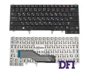 Клавіатура для ноутбука DELL (Latitude: E5420, E6320, E6330, E6430) rus, black, без джойстика (без платки)