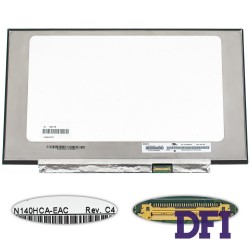 УЦЕНКА! Матрица 14.0 N140HCA-EAC (1920*1080, 30pin(eDP, IPS, 250cd/m2, 262K, 45% NTSC), LED, SLIM (без планок и ушек), матовая, разъем справа внизу, дп=220мм, (narrow border)) для ноутбука