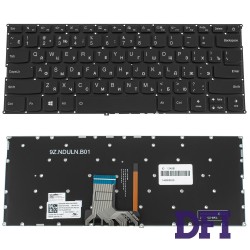 Клавиатура для ноутбука LENOVO (IdeaPad: 720s-14IKB) rus, black, без фрейма, подсветка клавиш