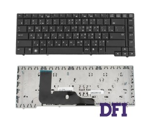 Клавиатура для ноутбука HP (EliteBook: 8440p, 8440w, Compaq: 8440p, 8440w) rus, black, без джойстика