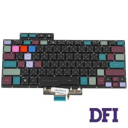 Клавіатура для ноутбука ASUS (GA401 series) rus, black, без фрейму, підсвічування клавіш