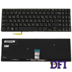 Клавиатура для ноутбука ASUS (P3540 series) rus, black, без фрейма, подсветка клавиш