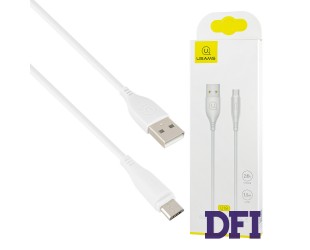 Кабель Usams US-SJ268 U18 Round Micro Cable 1m White