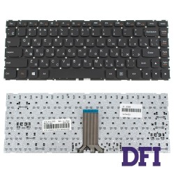 Клавиатура для ноутбука LENOVO (IdeaPad 100S-14IBR series) rus, black, без фрейма