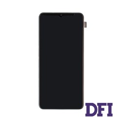 Дисплей для смартфона (телефону) Samsung Galaxy A02 (2021) SM-A022, black (у зборі з тачскріном)(з рамкою)(Service Original)