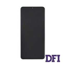 Дисплей для смартфона (телефону) Samsung Galaxy A12 (2020), SM-A125, black, (у зборі з тачскріном)(з рамкою)(Service Original)