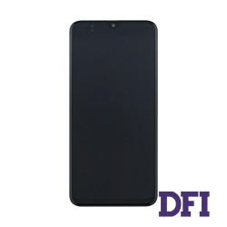 Дисплей для смартфона (телефону) Samsung Galaxy A20, M10S (2019), SM-A205, M107, black, (у зборі з тачскріном)(з рамкою)(Service Original)
