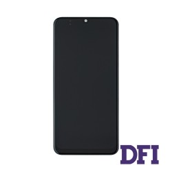 Дисплей для смартфона (телефону) Samsung Galaxy M30s, M21 (2019), SM-M307, SM-M215, black, (у зборі з тачскріном)(з рамкою)(Service Original)