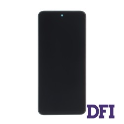 Дисплей для смартфона (телефону) Xiaomi Redmi Note 10 5G, Redmi Note 10T 5G (2021), black (у зборі з тачскріном)(з рамкою)(Service Original)