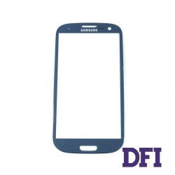 Стекло корпуса для Samsung I9300 Galaxy S3, blue, high copy
