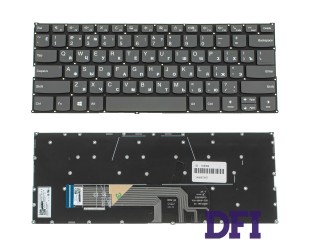 Клавіатура для ноутбука LENOVO (Yoga 530-14ARR, 530-14IK ) rus, dark gray, без фрейма