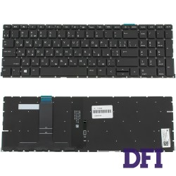 Клавиатура для ноутбука HP (ProBook: 450 G8, 455 G8) ukr, black, без фрейма, подсветка клавиш (ОРИГИНАЛ)