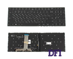 Клавіатура для ноутбука LENOVO (Legion: Y540-15) rus, black, без фрейму, підсвічування клавіш (оригінал) (white bezzel)