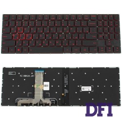 Клавіатура для ноутбука LENOVO (Legion: Y540-15) rus, black, без фрейму, підсвічування клавіш RED (ОРИГІНАЛ)