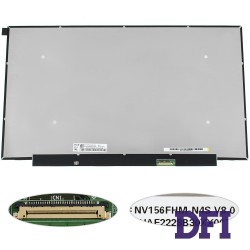 Матриця 15.6 NV156FHM-N4S (1920*1080, 30pin(eDP, 300cd/m2 (!!!), IPS, передачі кольорів: 16.7M, 63% sRGB), LED, SLIM(без планок і вушок), матова, роз'єм справа внизу) для ноутбука