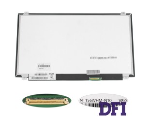 УЦЕНКА! Матрица 15.6 NT156WHM-N10 (1366*768, 40pin, LED, SLIM(вертикальные ушки), глянец, разъем справа внизу) для ноутбука (renew)