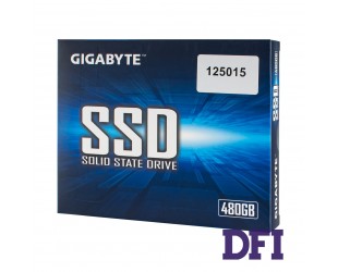 Жесткий диск 2.5 SSD  480Gb Gigabyte, GP-GSTFS31480GNTD, TLC, SATA-III 6Gb/s, зап/чт. - 480/550мб/с