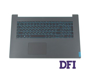 Клавиатура для ноутбука LENOVO (L340-17IRH Keyboard+передняя панель+touchpad+speaker) rus, black, подсветка клавиш (BLUE) (ОРИГИНАЛ)