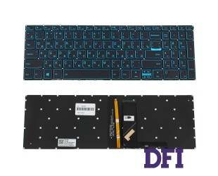 Клавиатура для ноутбука LENOVO (IdeaPad: L340-15 series) rus, onyx black, без фрейма, подсветка клавиш (DARK BLUE)  (ОРИГИНАЛ)