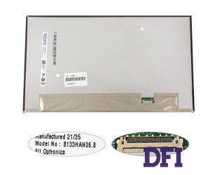 Матриця 13.3 B133HAN06.8 (1920 * 1080, 30pin (eDP, IPS, колір 16.7M, 72%) LED, SLIM (без доп. панелі !!!), матова, роз'єм справа внизу) для ноутбука