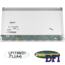 Матрица 17.3 LP173WD1-TLA4 (1600*900, 40pin, LED, NORMAL, глянец, разъем слева внизу) для ноутбука (renew)