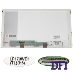 Матрица 17.3 LP173WD1-TLH6 (1600*900, 40pin, LED, NORMAL, глянец, разъем слева внизу) для ноутбука (renew)