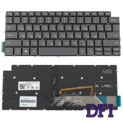 Клавіатура для ноутбука DELL (Inspiron: 5390, 5490, 7490) rus, black, без фейму, підсвічування клавіш (оригінал)