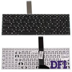 Клавіатура для ноутбука ASUS (X501, X550, X552, X750 series) ukr, black, без фрейму, без кріплень