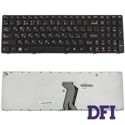 Клавиатура для ноутбука LENOVO (G570, G575, G770, G780, Z560, Z565) ukr, black, black frame