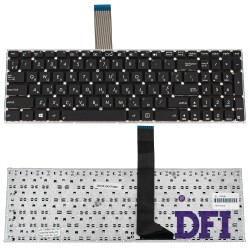 Клавиатура для ноутбука ASUS (X501, X550, X552, X750 series) ukr, black, без фрейма, с креплениями