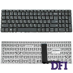 Клавіатура для ноутбука LENOVO (IdeaPad: 320-15 series) ukr, onyx black, без фрейму